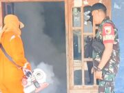 Babinsa Koramil Sukosewu Bojonegoro dampingi Petugas Dinkes Lakukan Fogging Img 20231222 Wa0012