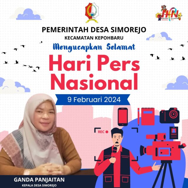 Merah Dan Jingga Ilustrasi Hari Pers Nasional Instagram Post