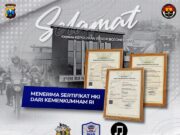 Polres Bojonegoro Terima 3 Sertifikasi Hak Paten dari Kemenkumham Mediacahayabaru.id Orbitnasional.com 22