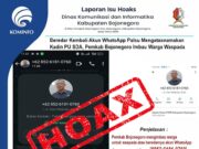 Hoax Akun WhatsApp Palsu Mengatasnakan Kadin PU SDA Bojonegoro Fb Img 1733052384805