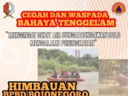 BPBD Bojonegoro Himbau Kepada Masyarakat Sekitar Bengawan Solo Untuk Selalu Waspada Img 20250123 Wa0001