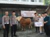 Kapolda Jatim Melalui Kapolres Kediri Kota Bagi-Bagi Sapi Kurban ke Ponpes Img 20250605 wa0065