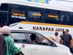 Kecelakaan Maut Nyaris Terjadi, Bus Harapan Jaya Terobos Lampu Merah Kediri IMG 20260124 WA0018