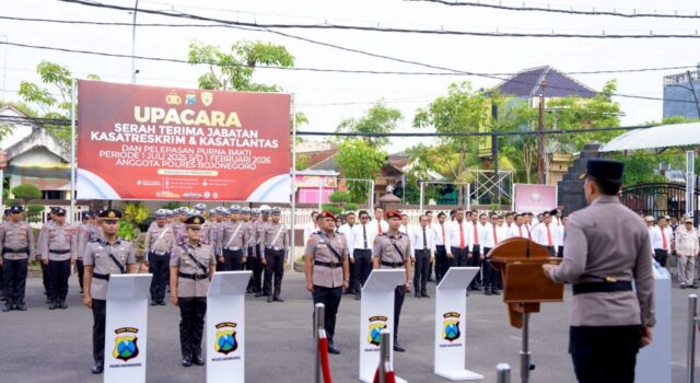 AKP Cipto dan AKP Satria Resmi Jabat Kasat Reskrim dan Lantas Bojonegoro IMG 20260218 WA0016