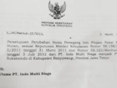 Tak Hanya IUP OP, Perubahan Nama IPPKH Tambang Emas Tumpang Pitu Banyuwangi Juga Dinilai Janggal IMG 20260221 WA0015