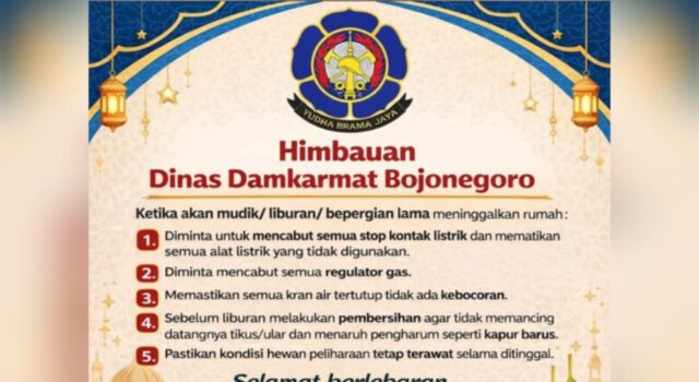 Mudik Tenang Tanpa Was-Was, Damkarmat Bojonegoro Bagikan Tips Amankan Rumah IMG 20260318 WA0053