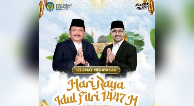Bupati dan Wabup Nganjuk Serukan Persatuan di Idul Fitri 1447 H, Momentum Kembali ke Fitrah IMG 20260321 WA0078