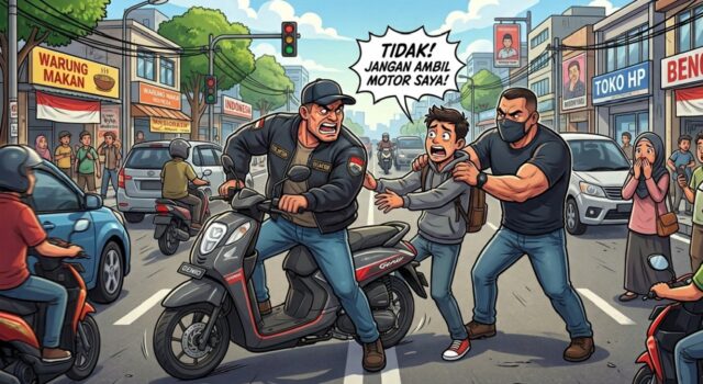 Debt Collector Makassar Bertindak, Motor Nasabah FIF Ditarik Sebelum Deadline IMG 20260401 WA0031