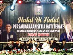 Tak Terbendung, Ribuan Warga PSHT Bojonegoro Hadiri Halal Bihalal di Baureno IMG 20260404 WA0018