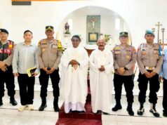 Ratusan Jemaat Ibadah Nyaman, Polisi Lamongan Turun Langsung Amankan Paskah IMG 20260405 WA0044