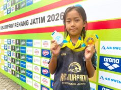Tampil Garang, Alifia Ratu Askha Asal Ponorogo Jadi Bintang Baru Renang Jatim IMG 20260413 WA0000