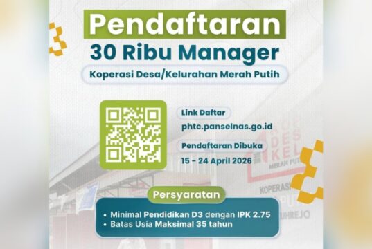 Rekrutmen 30.000 Manajer Koperasi Merah Putih Dibuka, Ini Syarat dan Cara Daftarnya IMG 20260419 WA0016
