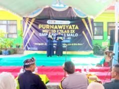 Hadiri Purnawiyata SMPN 1 Malo Bojonegoro, Bhabinkamtibmas Ajak Siswa Kejar Cita-cita IMG 20260614 WA0006