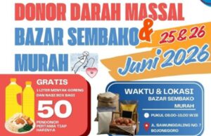 PMI Bojonegoro Gelar Donor Darah Berhadiah dan Bazar Murah, Catat Tanggalnya IMG 20260624 WA0016