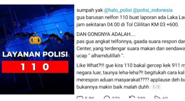 Keluhan soal Call Center 110 Polri Ramai Dibahas, Begini Kronologinya IMG 20260703 WA0030