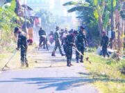 Babinsa, Yonif TP 887, dan Warga Bersatu Percantik Desa Lawak Lamongan IMG 20260713 WA0045
