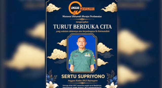 Sosok Sertu Supriyono. Anggota Kodim Bojonegoro Dikenang Sebagai Prajurit Berdedikasi, Ini Pesan Yayasan Lingkar Perdamaian IMG 20260719 WA0042