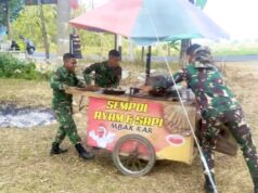 Aksi Satgas TMMD 129 Bojonegoro, Gerobak Sempol Bu Kartini Didorong TNI IMG 20260802 WA0019