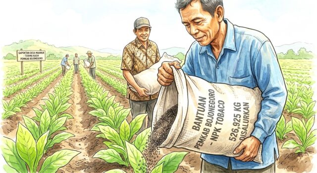 3.011 Hektare Lahan Tembakau Bojonegoro Diperkuat, Petani Terima Ratusan Ton Pupuk IMG 20260808 WA0013