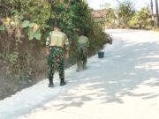 Usai Dicor, Jalan Kedungpandan Dibersihkan Satgas TMMD Bojonegoro IMG 20260809 WA0015