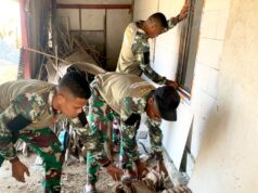 Satgas TMMD Bojonegoro Kebut Finishing Rumah Ibu Wagini IMG 20260810 WA0033