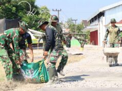 Satgas TMMD 129 Bojonegoro Bersihkan Rest Area Kesongo, Dorong Warga Jaga Fasilitas Bersama IMG 20260812 WA0035