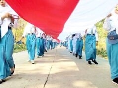 Kampung Samin Margomulyo Bojonegoro Kobarkan Persatuan Lewat Bendera 81 Meter IMG 20260819 WA0040