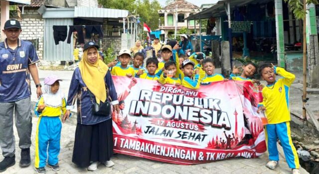 HUT RI ke-81, Jalan Sehat SDN 01 Tambakmenjangan Sarirejo Lamongan Penuh Keceriaan IMG 20260831 WA0001