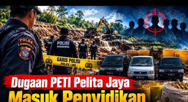 Garis Polisi Terpasang, Polda Gorontalo Kejar Rantai PETI Pelita Jaya Bone Bolango