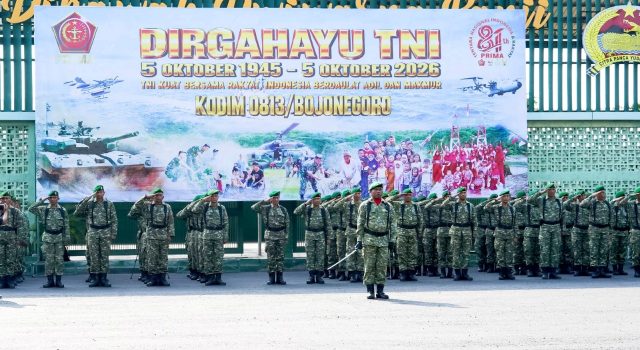 Dandim Dedy Pimpin HUT TNI ke-81 di Bojonegoro, Koramil Sumberrejo Jadi Juara