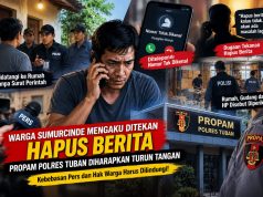 Warga Sumurcinde Mengaku Ditekan Hapus Berita, Propam Polres Tuban Diharapkan Turun Tangan
