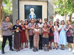 Minggu Kasih di Bojonegoro, Polisi Rangkul Jemaat Gereja