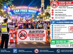 Car Free Night Bojonegoro, Warga Wajib Tahu Aturan Parkir Ini