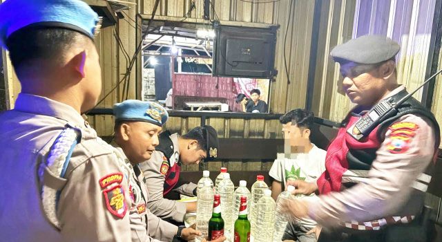 Malam Minggu di Lamongan, Polisi Tindak Motor Brong dan Sita Miras
